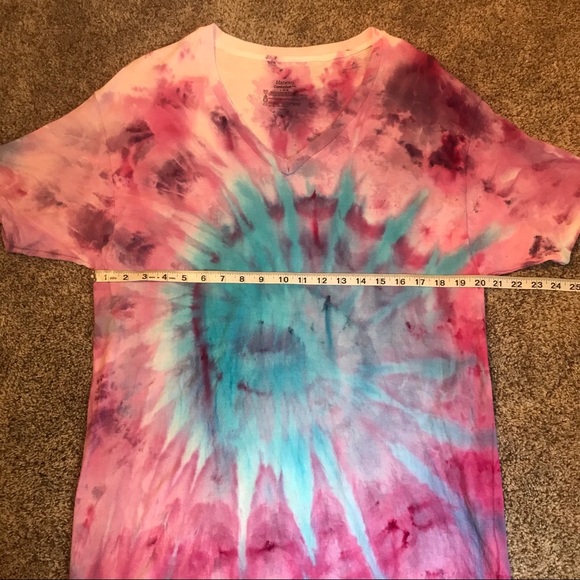 Custom Tie Dye Tshirt Unisex Size Large - Picture 3 of 8